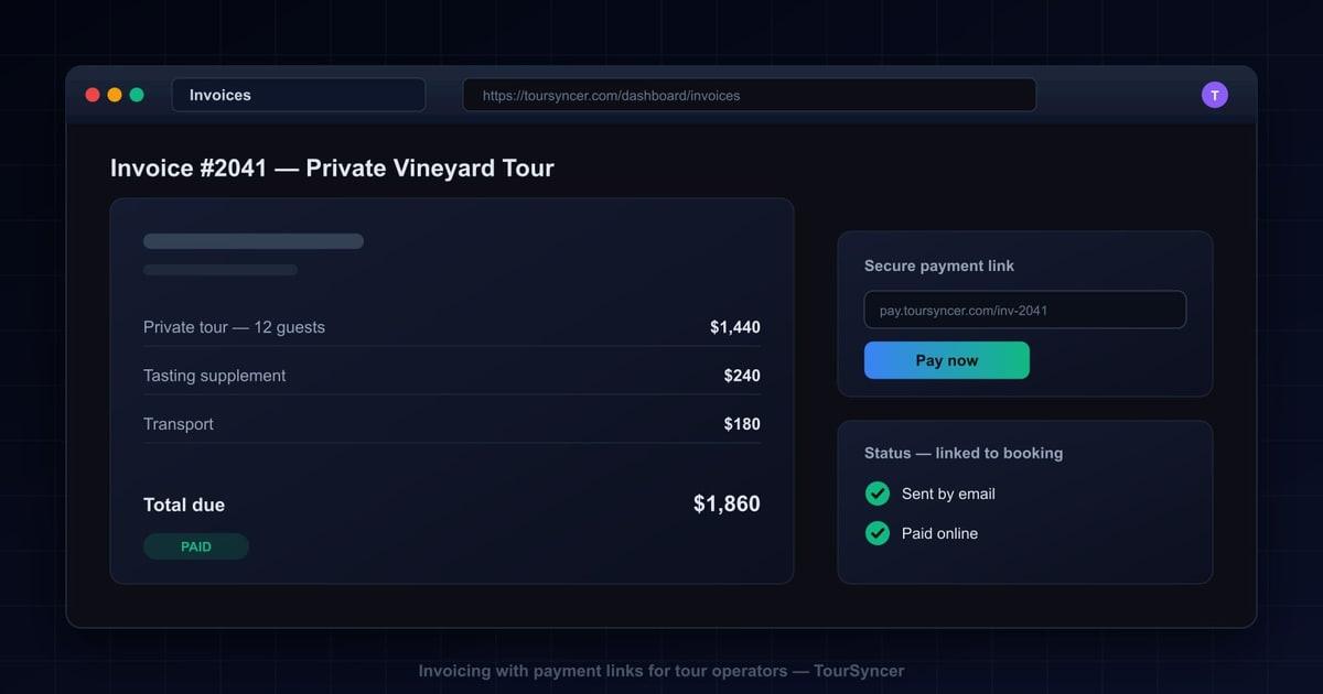 Invoicing Software for Tour Operators