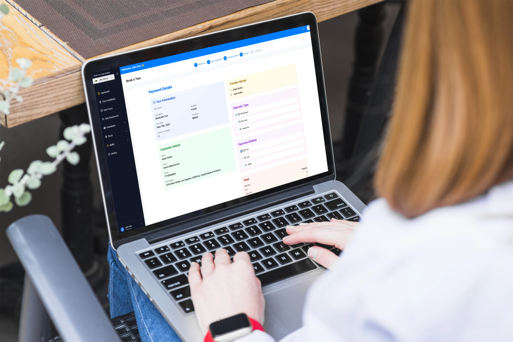 Secure payment processing options in TourSyncer